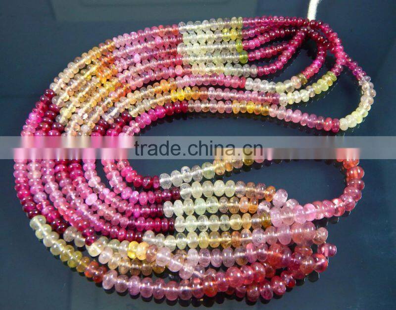 Natural Umba sapphire Rondelles Beads