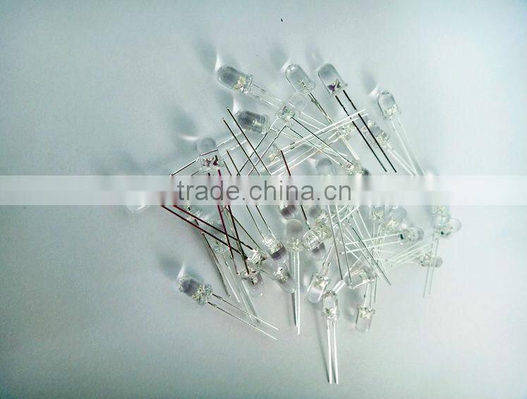 5mm clear red and blue bicolor LEDs; bicolor led diode