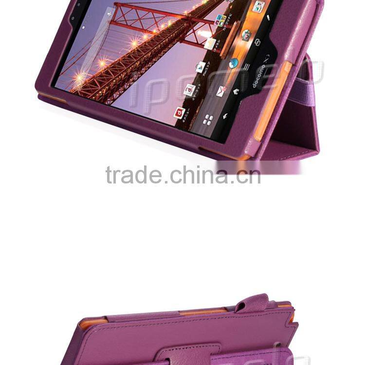 Wholesale leather tablet case for Sharp AQUOS PAD SH-08E
