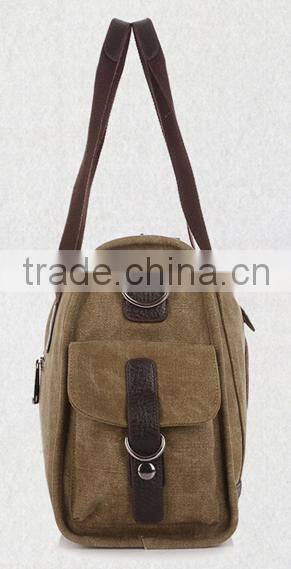 Khaki cotton canvas handbags wholesale