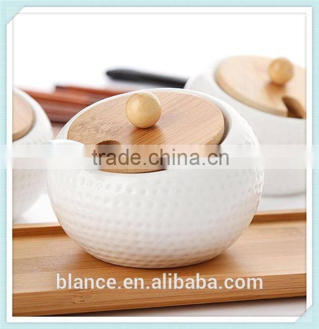 personalized ceramic spices canister set white