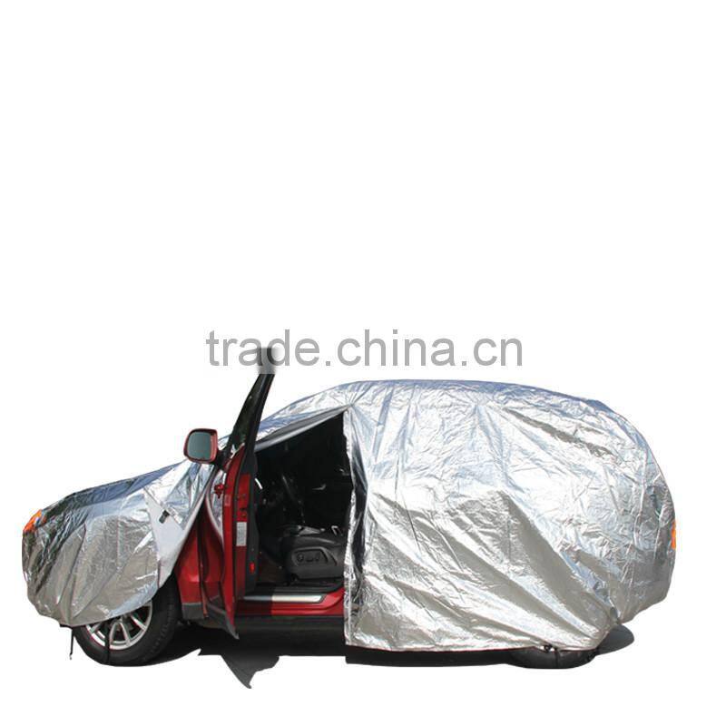 Silver Polyester Car Cover/car protective cover shelter super quality