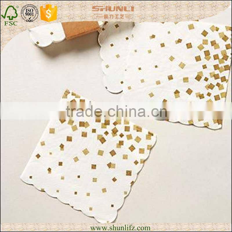 Chinese raw materials paper napkin for party supplier