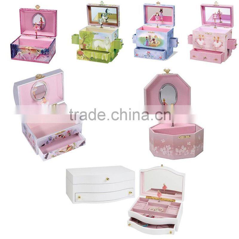 Luxury Creative paper Music Box With Ballerina /Jewelry Box