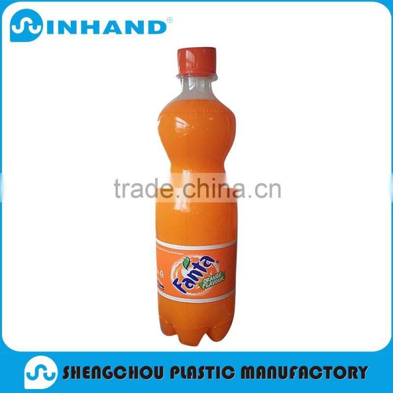factory EN71 Eco-friendly Promotion blue pvc inflatable drink bottle/pvc hot water bottle