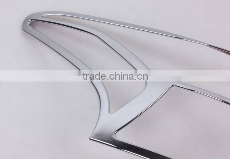 Tail Light Lamp Cover 4 Pcs ABS Chrome For Outlander 2013-2016 Accessories