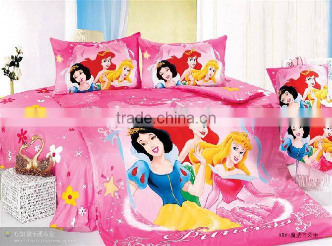 100%cotton bedding set,girl's favor,white snow bedding set