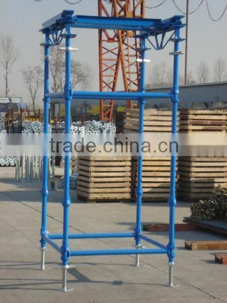 adjustable scaffolding leg for building materials