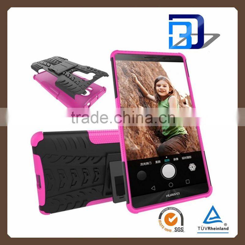 mobile accessories 2 in 1 Dual Slim Armor TPU&PC kickstand case for huawei mate 8 cheap price