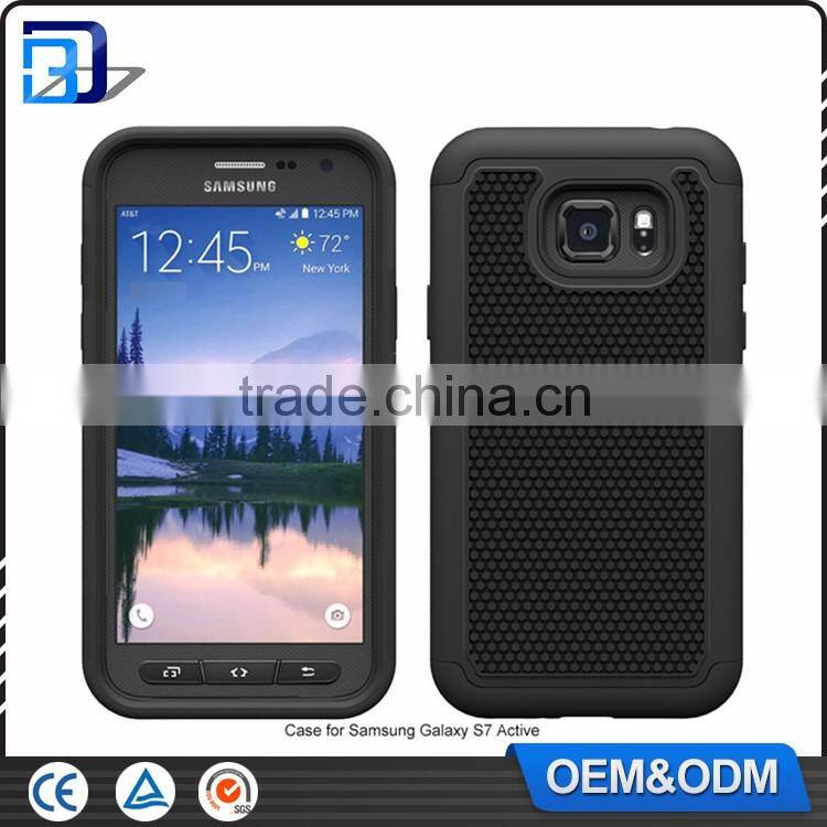 New Armor Hybrid 3 in 1 Football Texture Rugged TPU Silicone PC Back Cover For Samsung Galaxy S7 Active Phone Case Paypal Accept