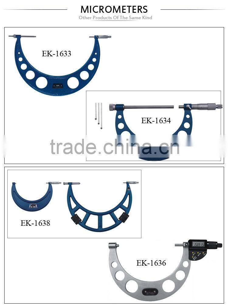 outside micrometer with adjustable anvil