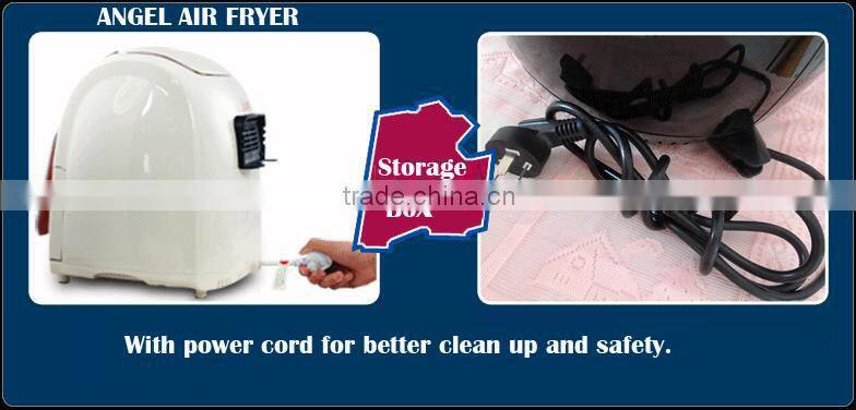 2.5L blue/red/white/black color mechanized square oil free air fryer with good quanlity