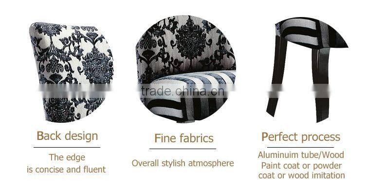 High quality aluminum wooden dining room chairs hotel luxury dining chair