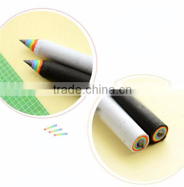 promotional wooden rainbow color pencil
