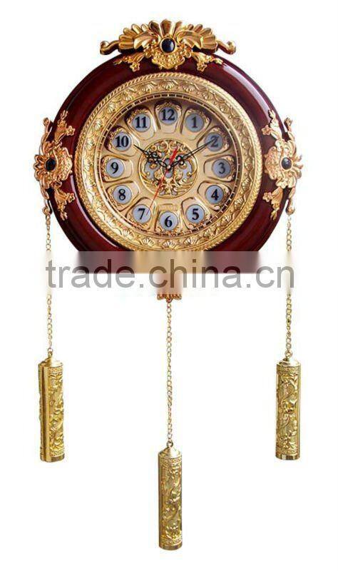 Religious Wall clock with Plastic pendulum