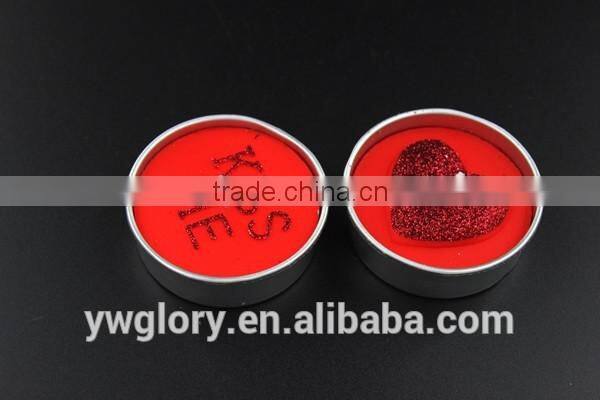 Red kiss me Tea light, romantic tea light, Valentine's day tea light