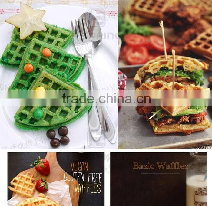 4 Cavity Waffles Cake Chocolate Silicone Mold Baking Mould Pan Bubble Waffle