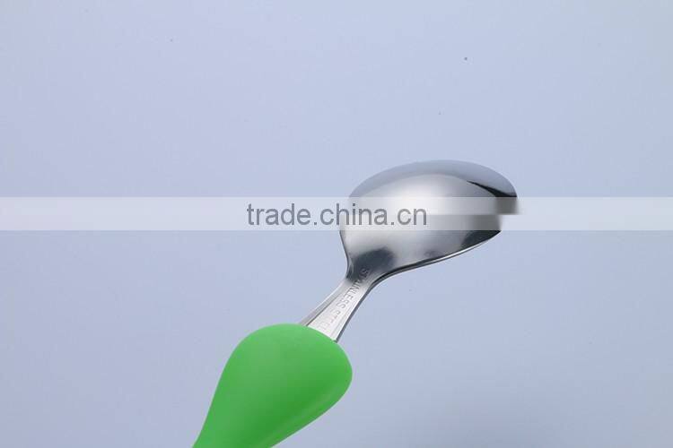 Children baby infant kids feeding stainless steel fork spoon knife sets