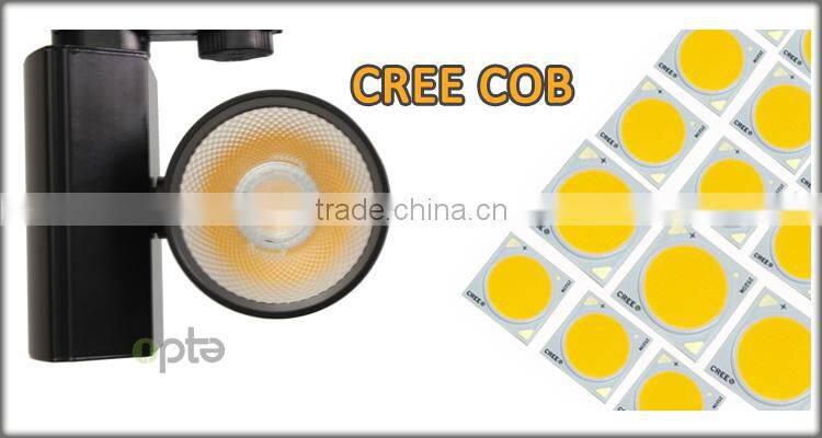 White 30w LED track light with citizen COB LED for clothing lighting