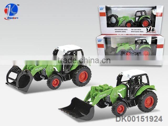 Alloy engineering car farmer car excavator mining machine bulldozer car model tractor toy