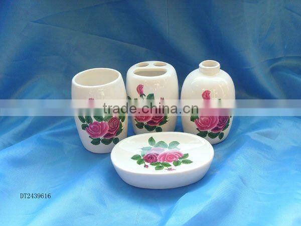 4pcs ceramic bathroom set