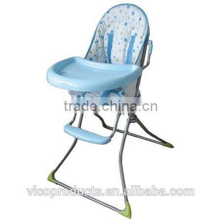 Safey simple baby folding baby plastic high chair