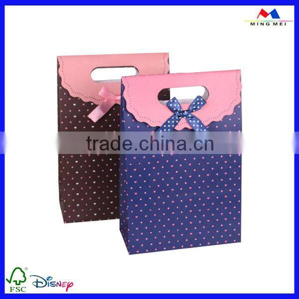 Hot new products for 2015 fashion custom printing color paper handbag