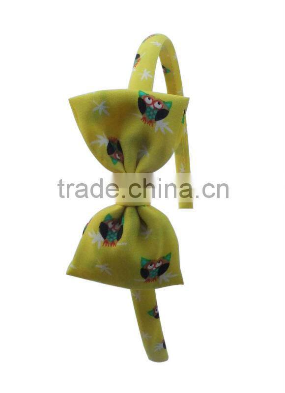cute animal printed variety of fabric bow hairbands