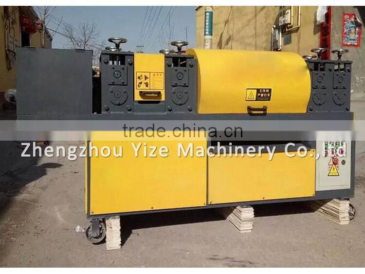 Metal tube straightener , building steel pipe sscaffold straightening machine