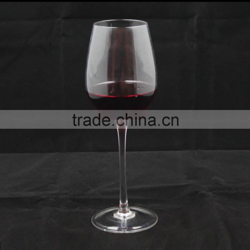 Hand made crystal wine glass 450 ml wine glass factory china