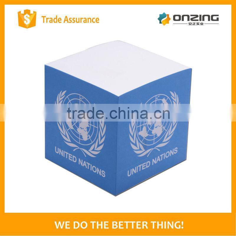 High quality OEM paper block note cube memo pad with custom print