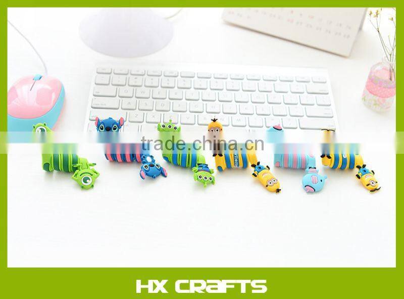 Cartoon Design Cute Cable Tie Cord Organizer Earphone Wrap Winder/ Fixer Holder/cord Manager/cable Winder