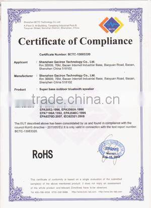 China new product wireless mini Bluetooth outdooor speaker