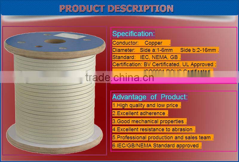Factory price fiberglass copper winding wire for fiberglass winding wire