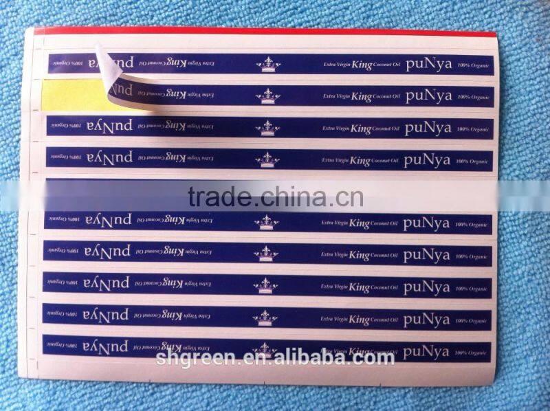 Die cut gum paper sticker