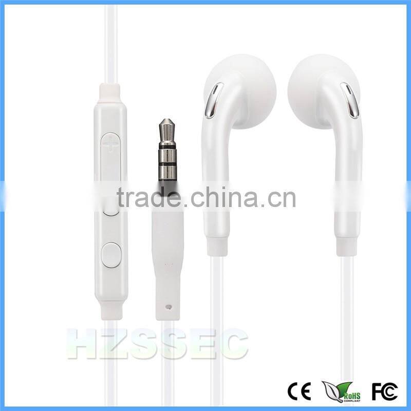 OEM mobile phone accessories 3.5mm standard interface type wired earphone stereo headphone for Samsung