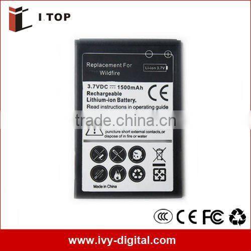 Good quality battery For HTC wildfire G8 mobile phone battery 1500mAh