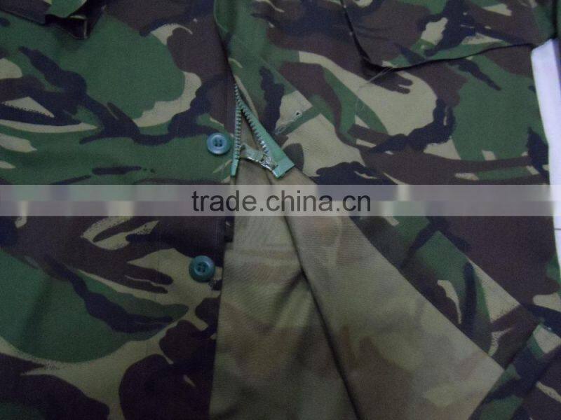 OEM cotton polyester ripstop greece army jungle camouflage battle dress uniform clothing