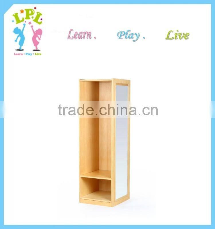 Wholesale high quality solid wood kids furniture small wooden wardrobe closet
