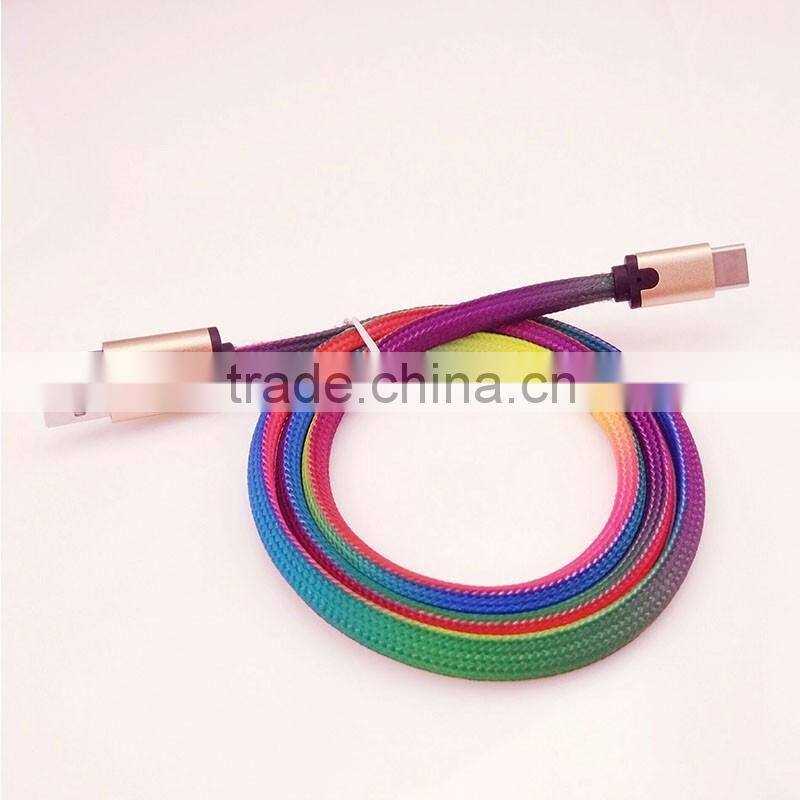 New arrival Customized Wholesale custom cell phone type-c usb cable, usb charger type-c cable