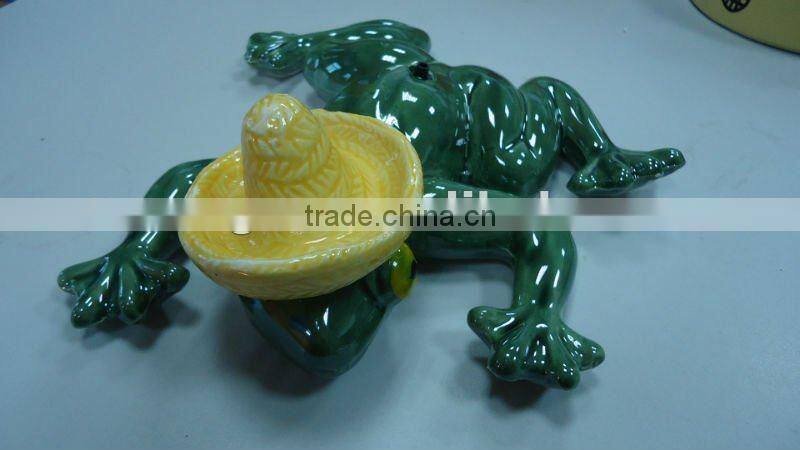 pottery frog terracotta frog