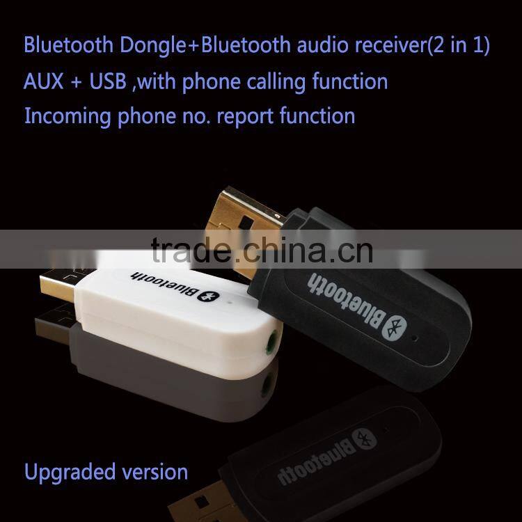 3.5mm 2 in 1 wifi bluetooth usb adapter for speaker