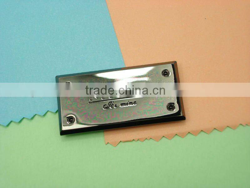 QF metal lable and bag accessories Q-2522 gumetal color