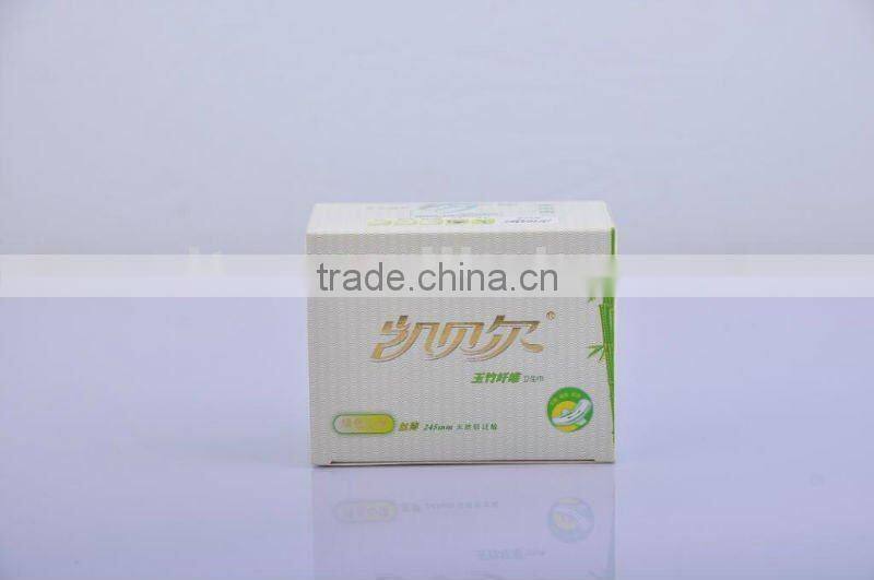 100 % Natural Biodegradable Corn and Bamboo Fiber Sanitary Napkin