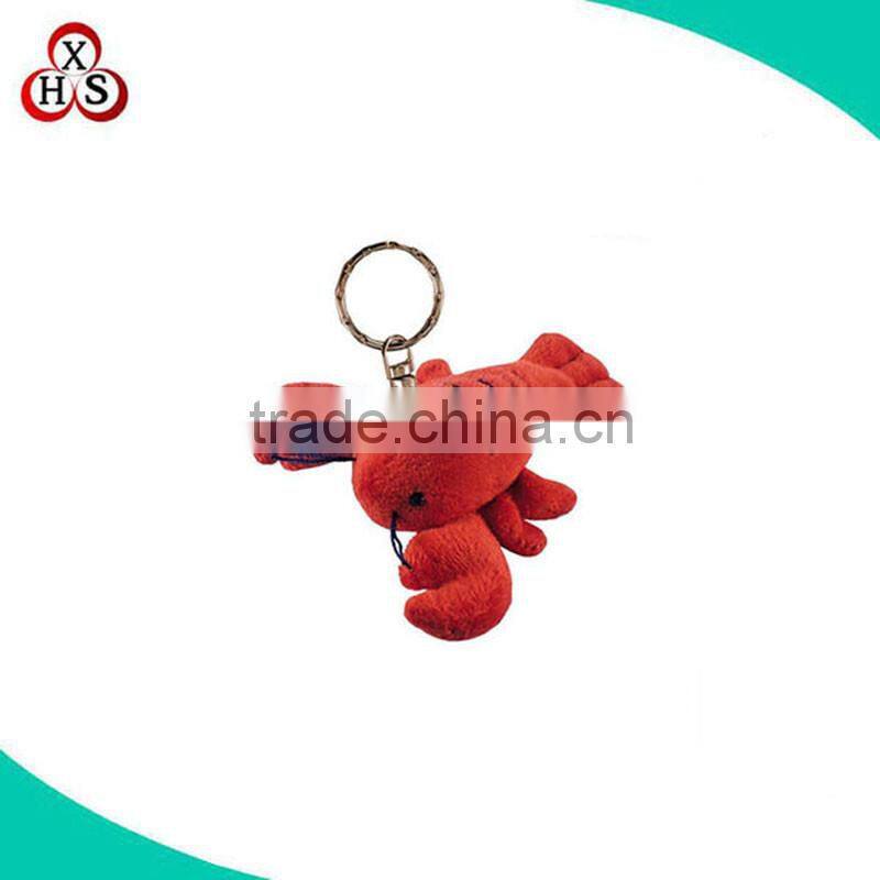 plush toy manufacture custom lobster keychain plush lobster keychain