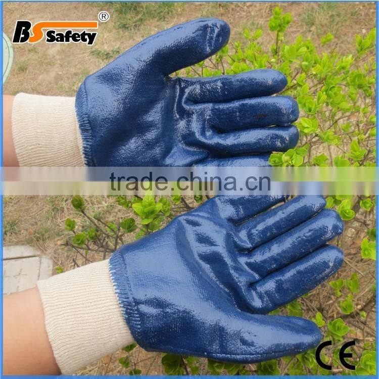 BSSAFETY softtextile nitrile industrial gloves softtextile garden gloves
