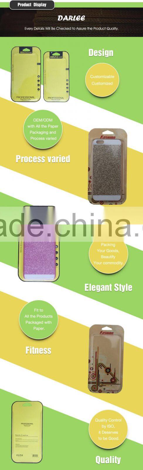 Spot uv pvc window recyclable custom logo iphone case packaging