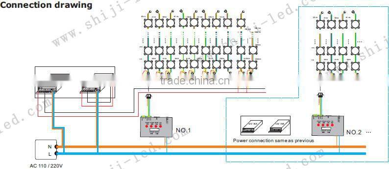 full color 45mm led pixel 6pcs ws2801 lpd8806 ic