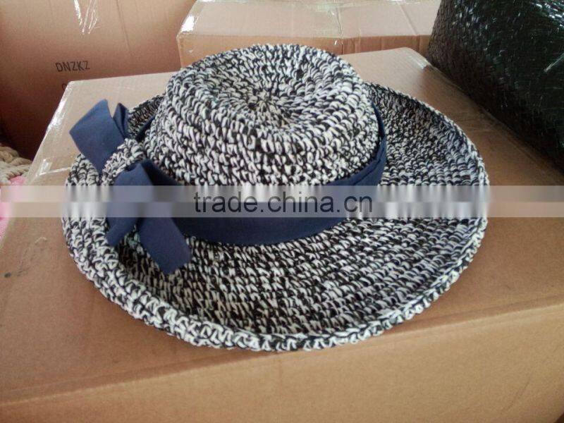 2015hot sale fashion paper straw hat for women