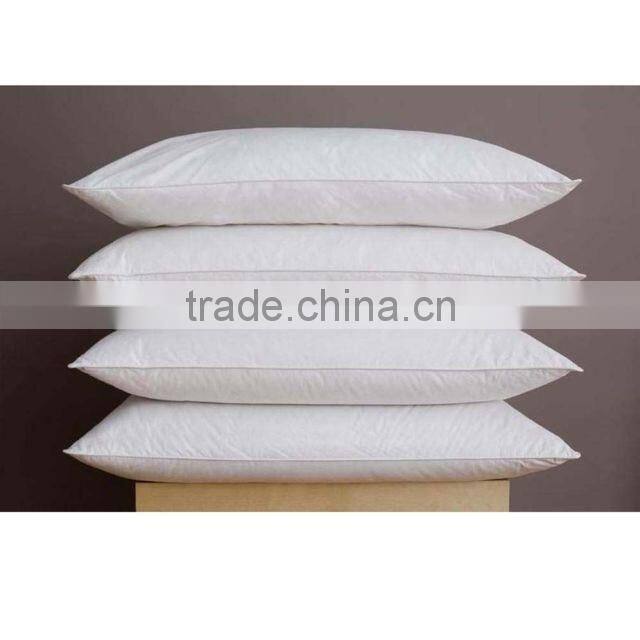 cheap german piping 2-4cm washed white goose feather pillow